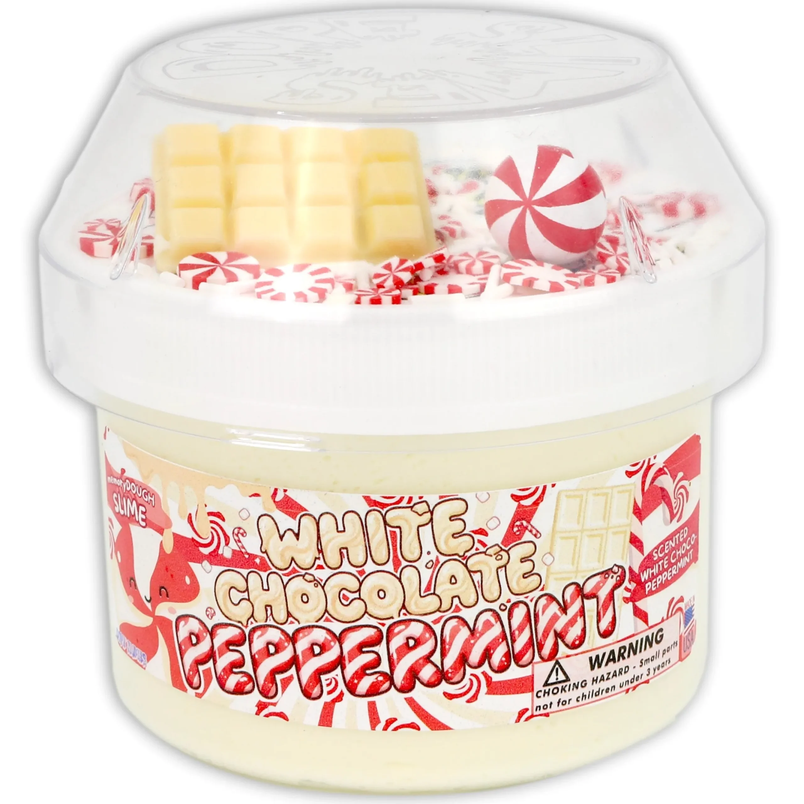 Christmas Slimes|Restock>Dope Slime White Chocolate Peppermint