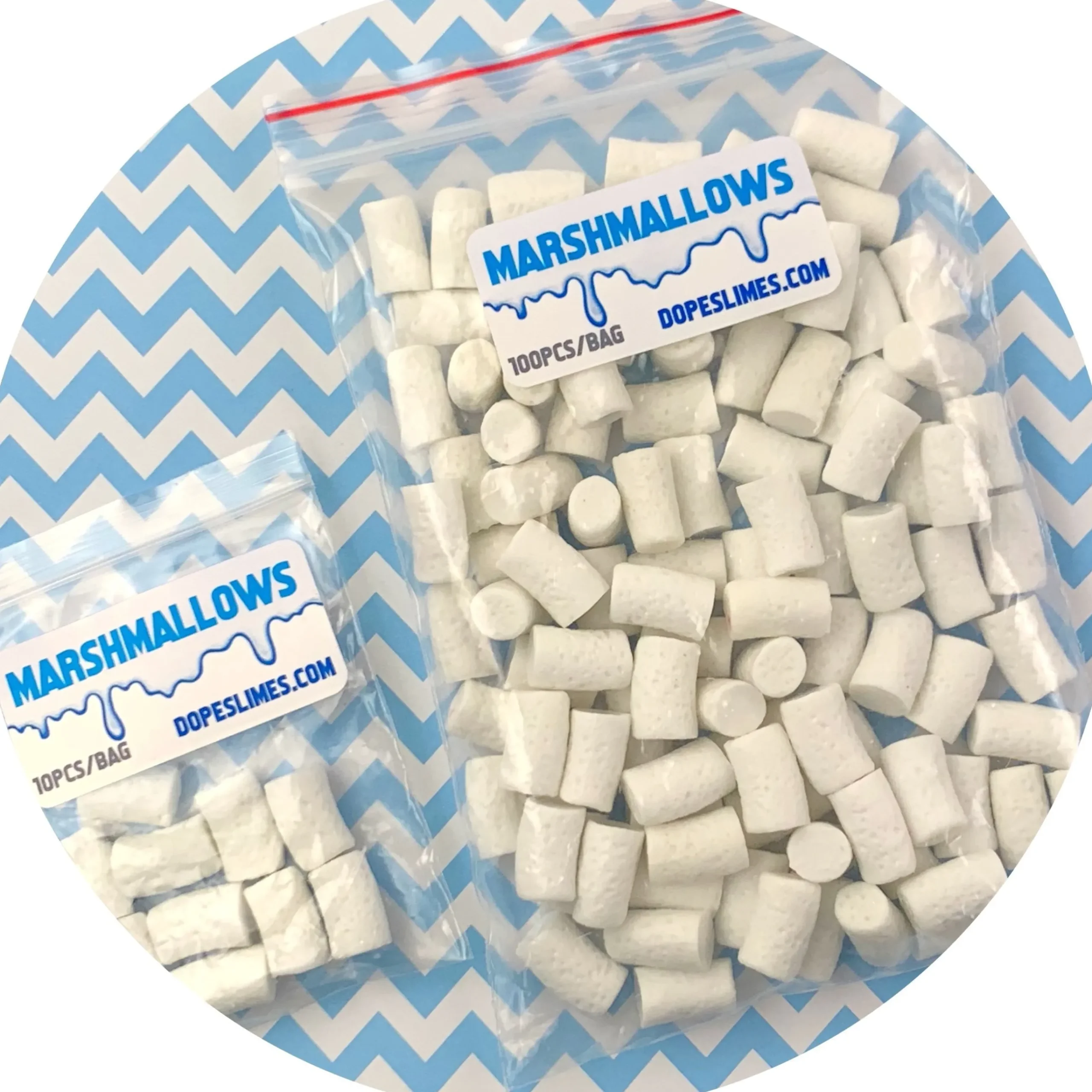 Slime Charms|Other Slime Supplies>Dope Slime White Mini Marshmallows