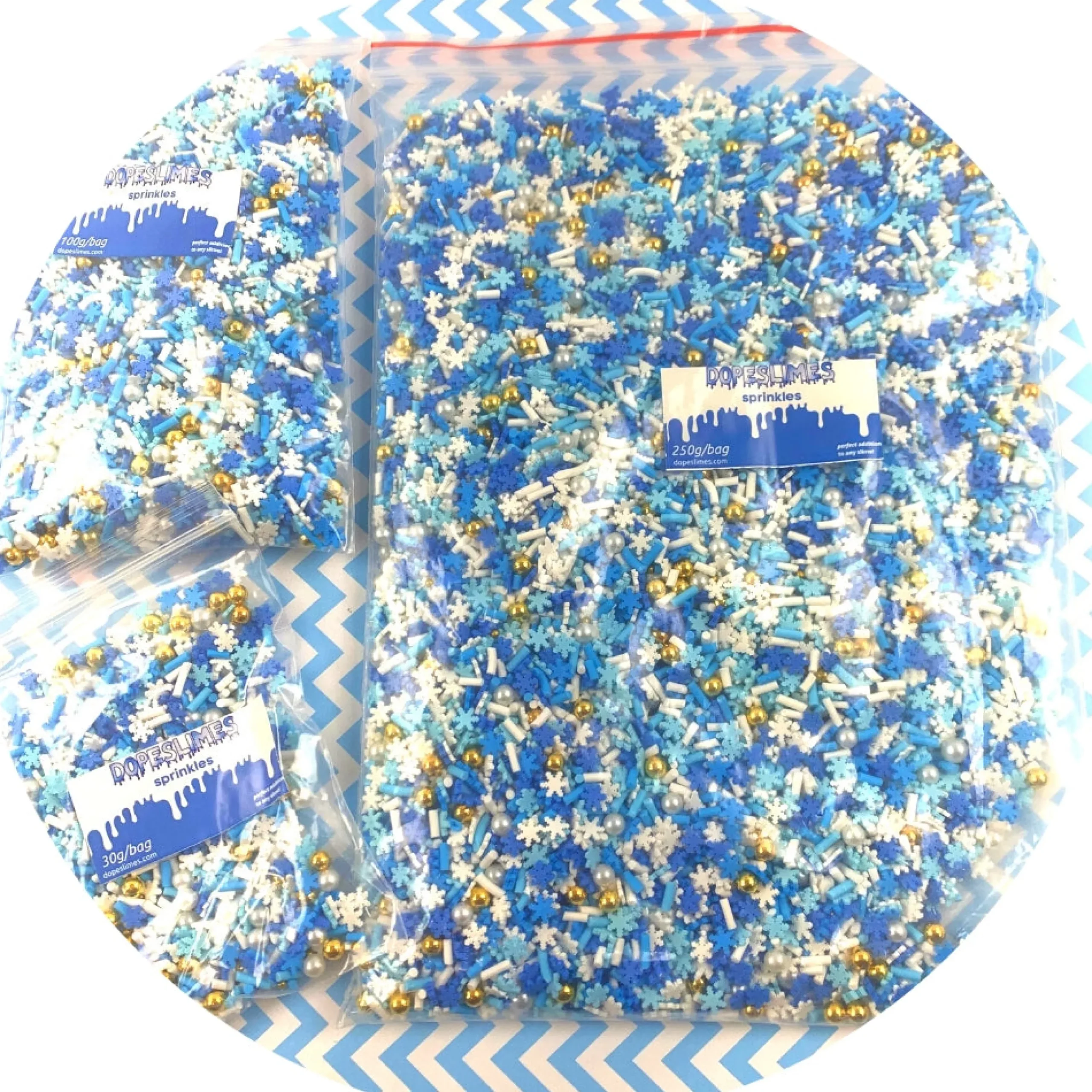Slime Sprinkles>Dope Slime Winter Frost Sprinkle Mix