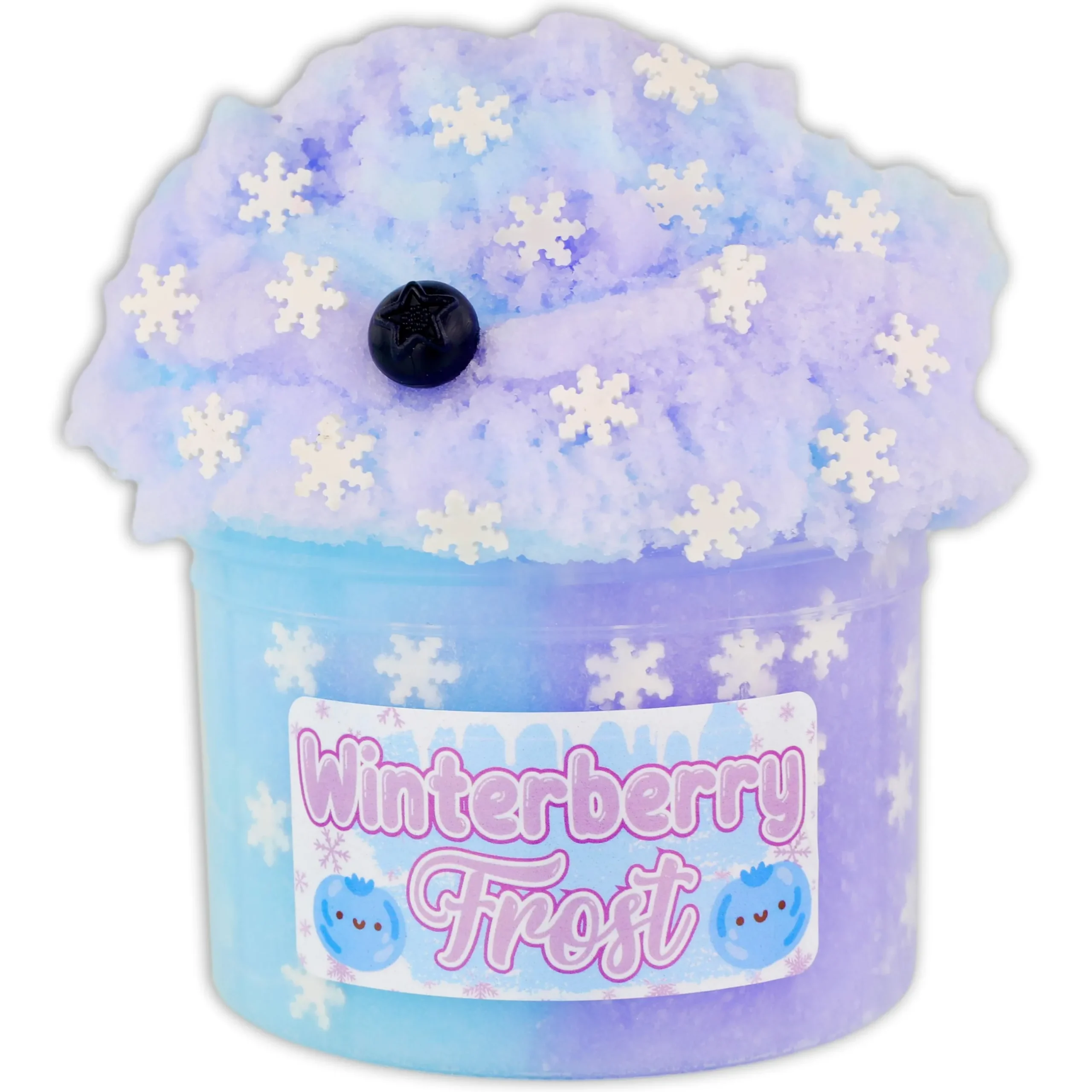 Clear Base Slime|Christmas Slimes>Dope Slime Winterberry Frost